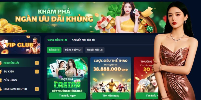 Khám phá những khuyến mãi nổi bật tại nền tảng